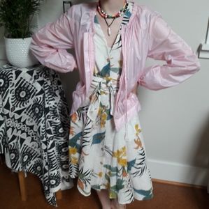 Lightweight translucent pink jacket